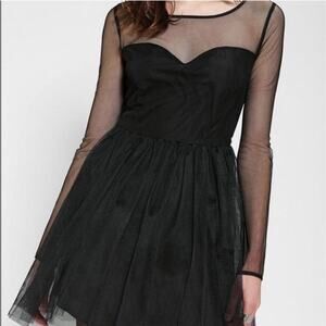 Pins And Needles Dress Women’s Sz Med Babydoll Mesh Top Tulle Skirt Sheer Layers